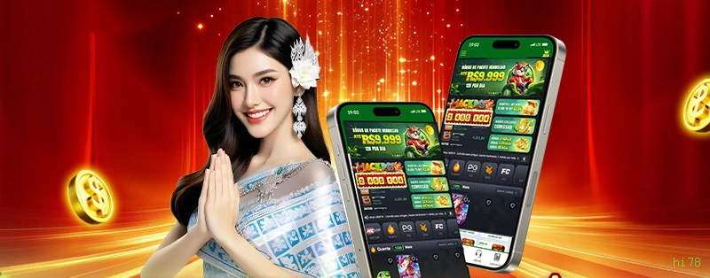 Aplicativo móvel hi78 para iOS e Android